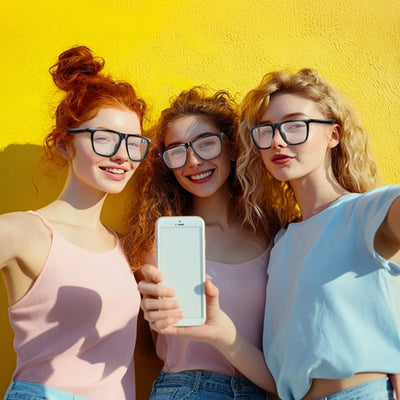 Coxsmart CS300 Smart Glasses: Stylish UV-Adaptive Lens, Bluetooth Music & Voice Control, Anti-Blue Light, Fitness Tracker with App Sync