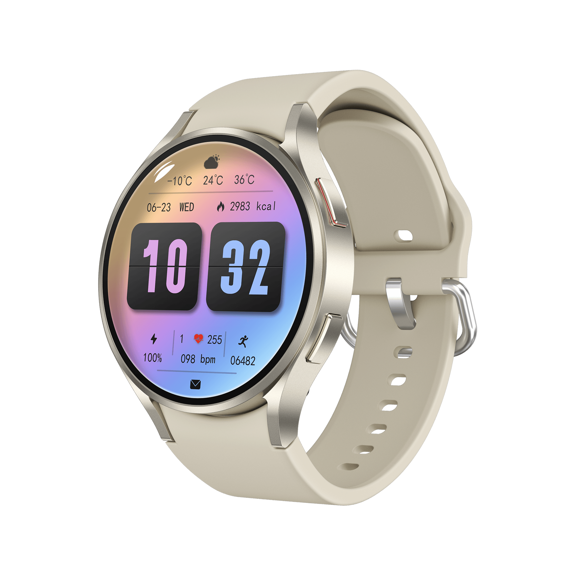 Coxsmart CM10 Blood Pressure Blood oxygen Blood Sugar Monitoring, Voice Call Health Waterproof Smartwatch - coxsmart