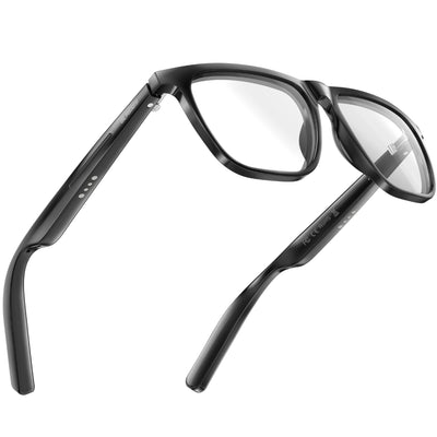 Coxsmart CS300 Smart Glasses: Stylish UV-Adaptive Lens, Bluetooth Music & Voice Control, Anti-Blue Light, Fitness Tracker with App Sync