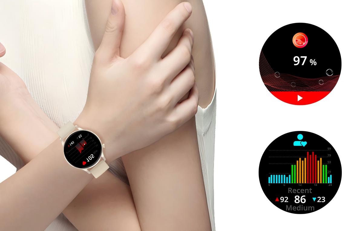 Coxsmart Watch 3 Pro Smartwatch High-Definition Screen for Blood Pressure and Heart Rate Monitoring with NFC Capability