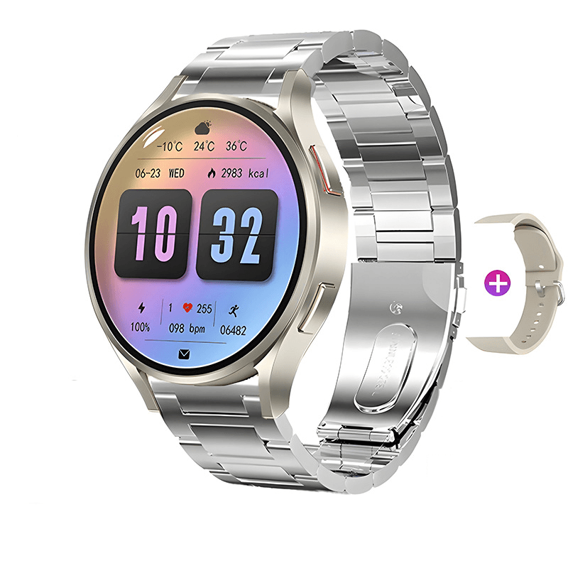 Coxsmart CM10 Blood Pressure Blood oxygen Blood Sugar Monitoring, Voice Call Health Waterproof Smartwatch - coxsmart